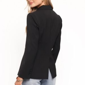 Alternative view of Single Button Blazer with Notch Lapels and Welt Pocket